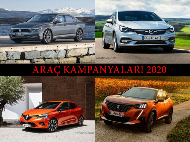 Sıfır Araç Kampanyaları Mart 2020!