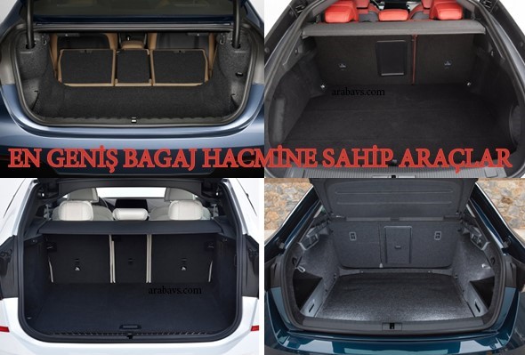 Bagaj hacmi en geniş sedan otomobiller