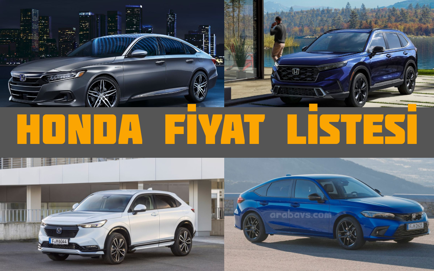 Honda fiyat listesi Ekim 2022