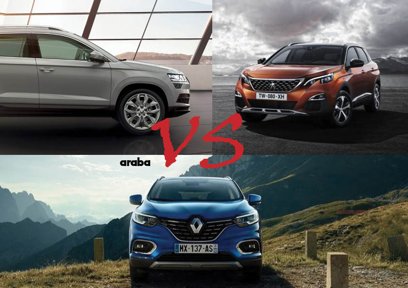 Skoda Karoq vs Renault Kadjar vs Peugeot 3008! Hangisi Daha İyi?