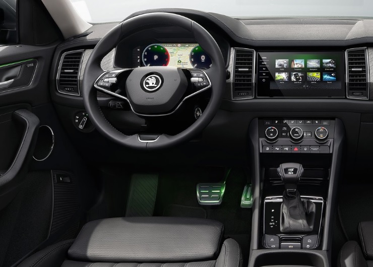 Makyajlı yeni Skoda Kodiaq iç tasarımı