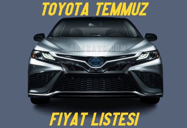 2022 Toyota fiyat listesi 